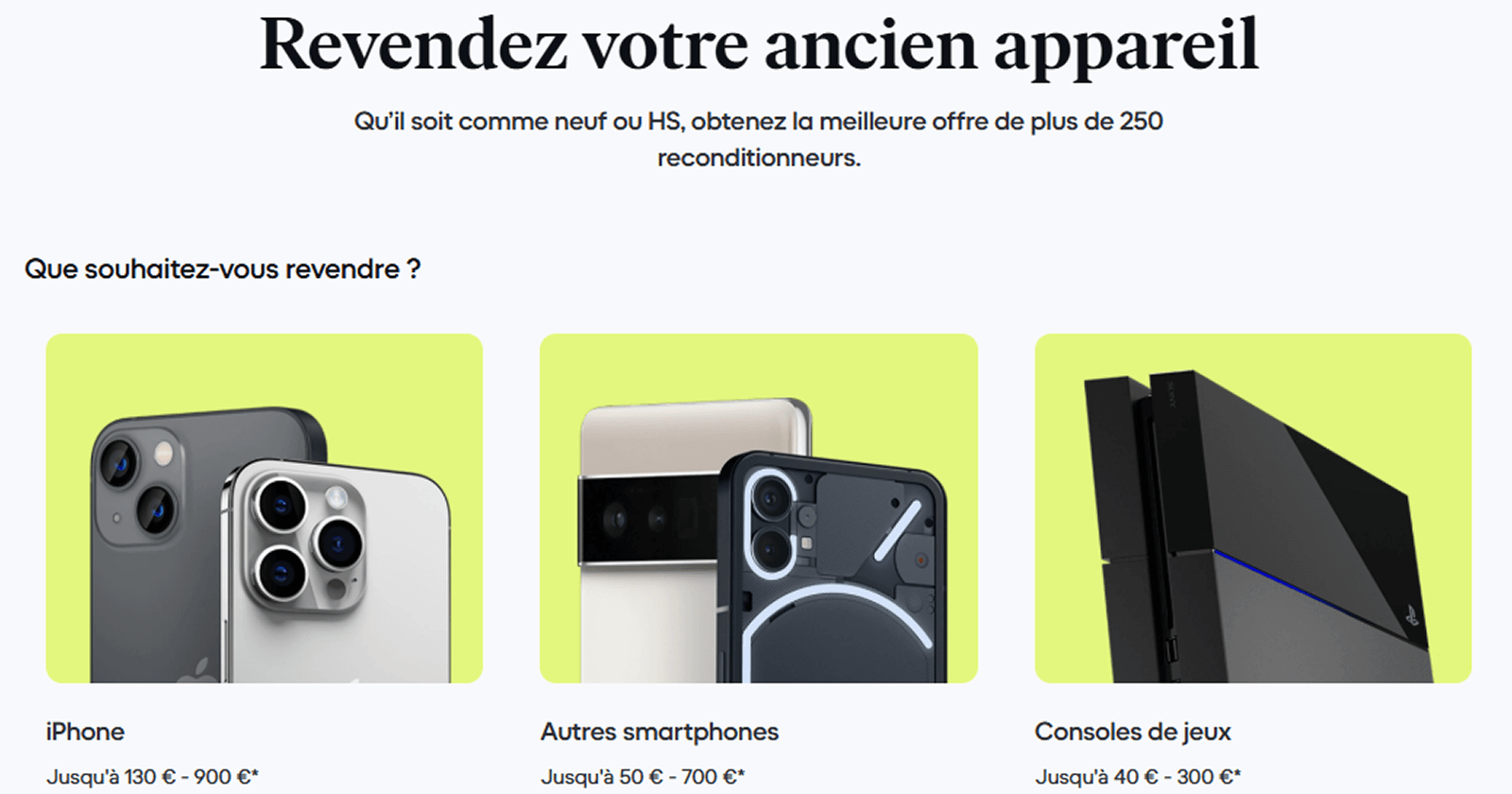 Le programme de reprise proposé par Back Market