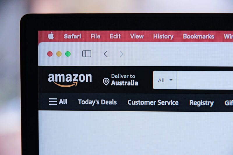 Screenshot du site Amazon, symbolisant les achats du Black Friday.
