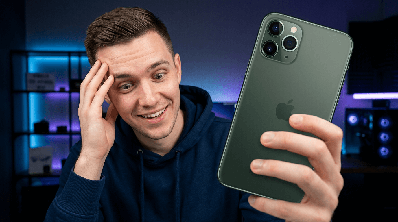 Bannière promotionnelle pour l'offre Apple iPhone 11 Pro Max reconditionné