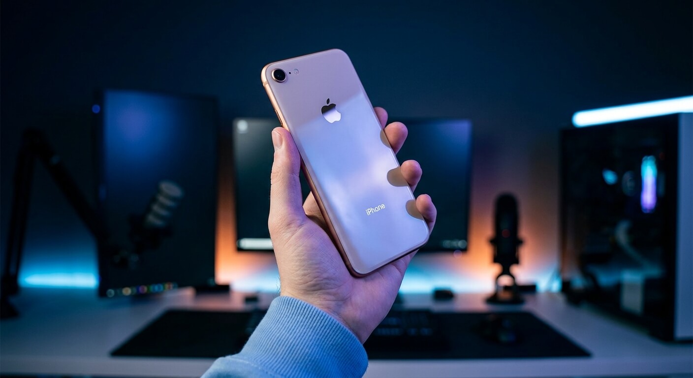 Bannière promotionnelle du Apple iPhone 8 64Go en réduction