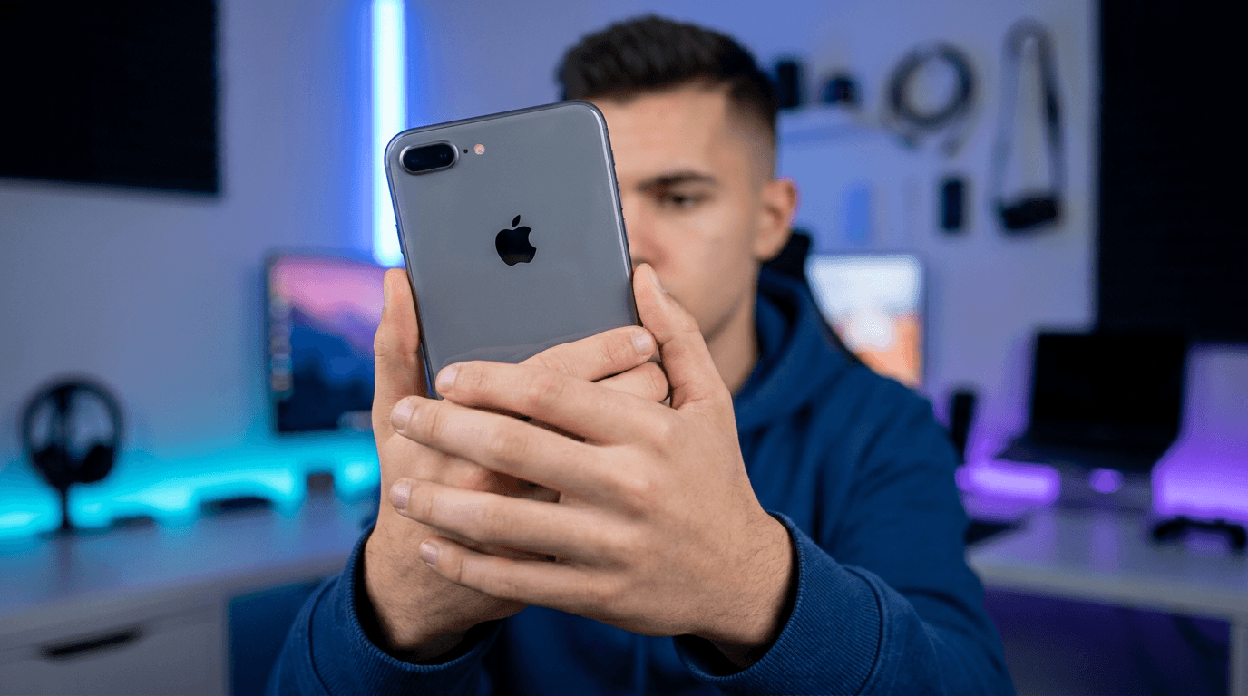 Bannière promotionnelle du Apple iPhone 8 Plus 64Go en réduction