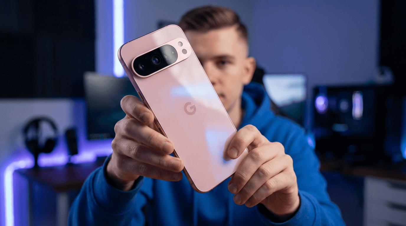 Bannière promotionnelle pour le Google Pixel 9 Pro XL 1To Rose Reconditionné