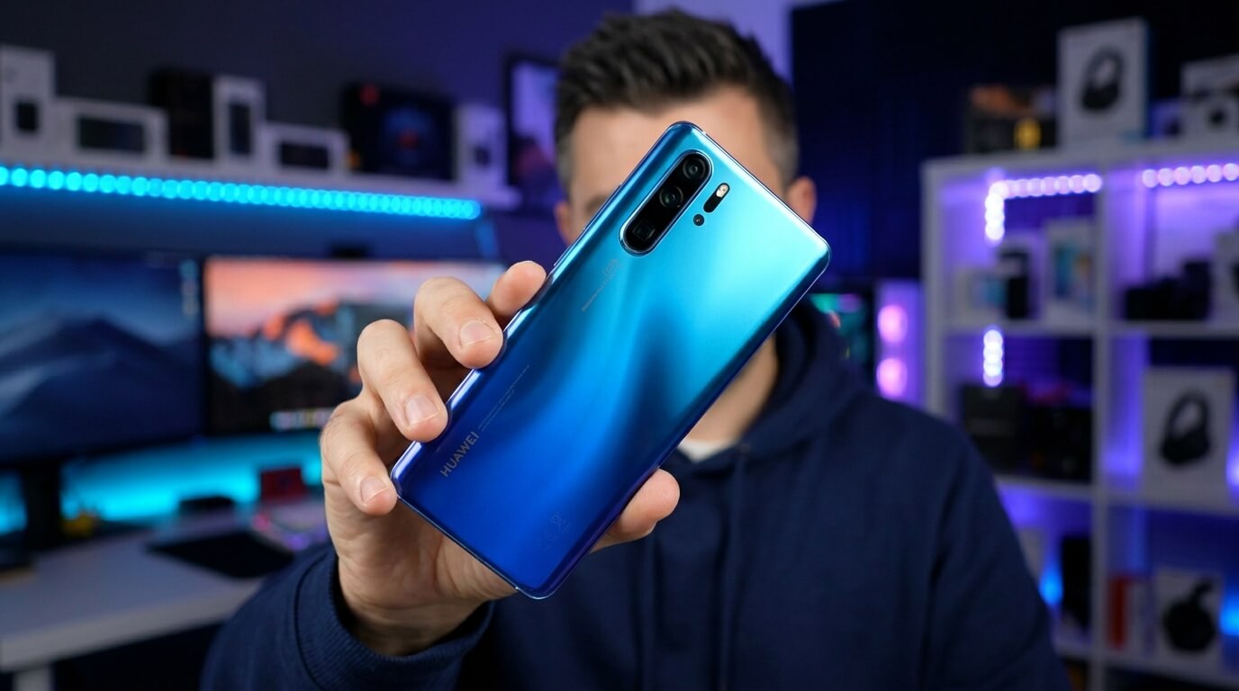 Bannière promotionnelle affichant une offre exceptionnelle sur le Huawei P30 Pro 128Go