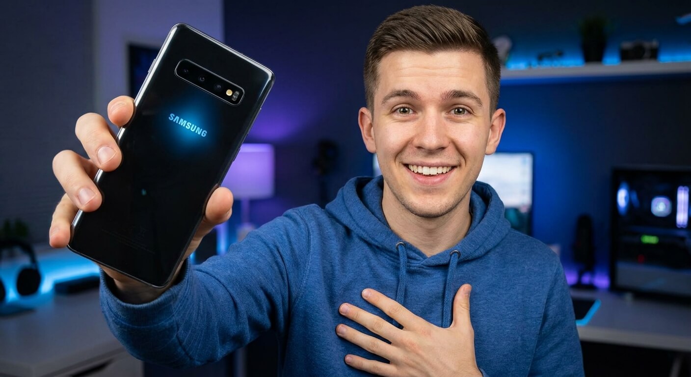 Bannière promotionnelle du Samsung Galaxy S10 512Go