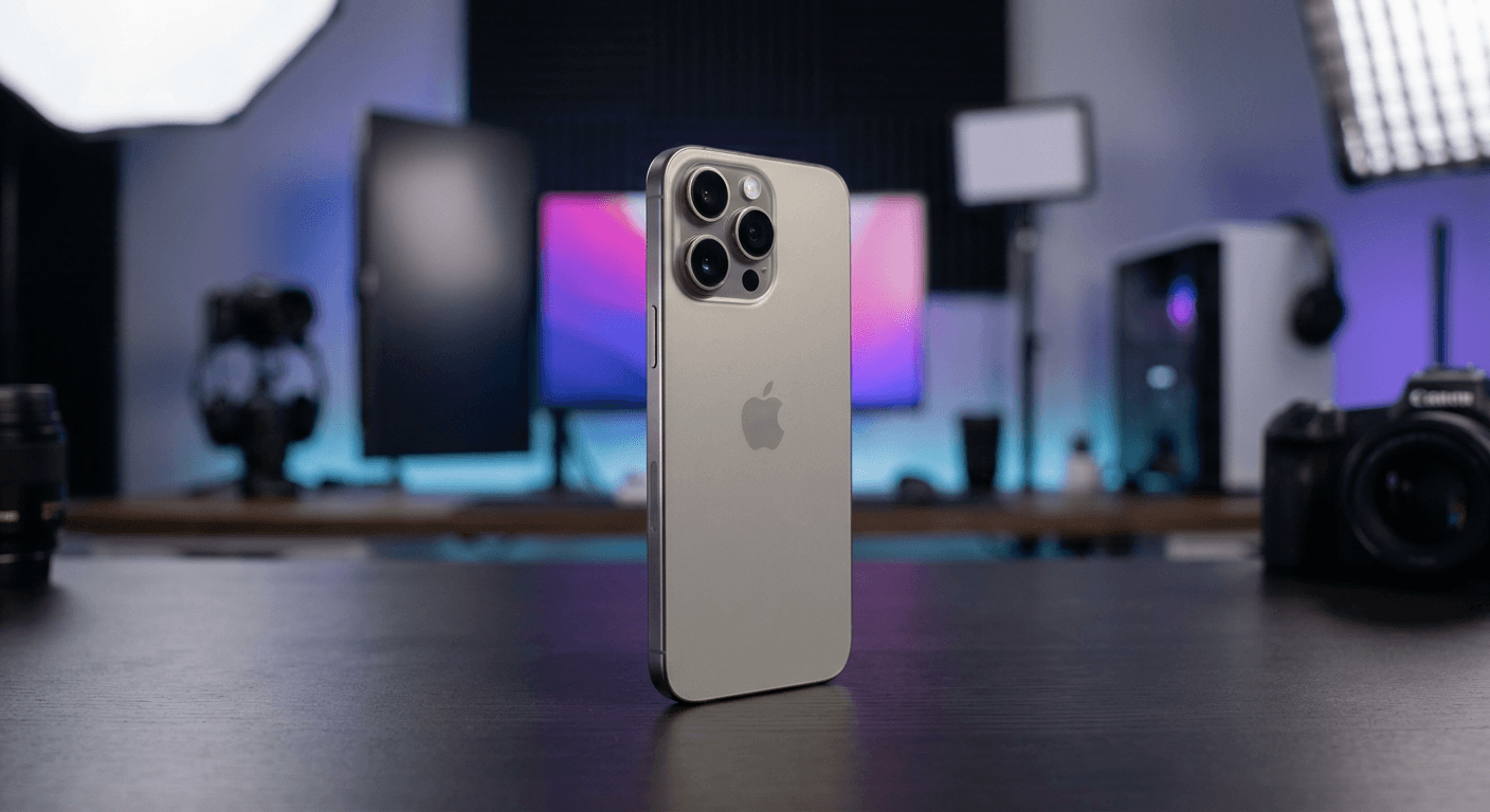 Bannière promotionnelle pour l'iPhone 15 Pro Max reconditionné chez Reepeat