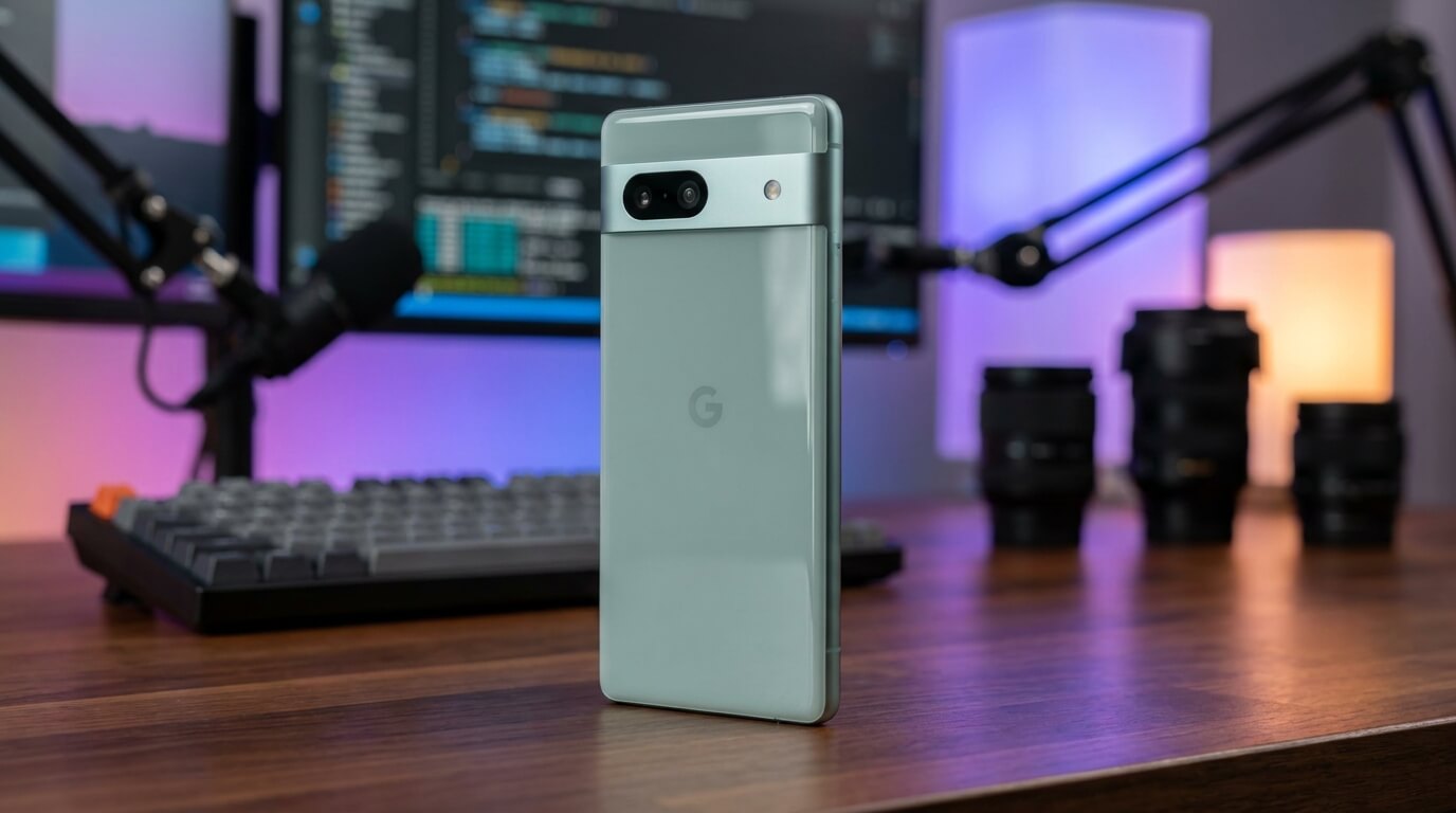 Bannière promotionnelle pour le Google Pixel 7a reconditionné chez Reepeat