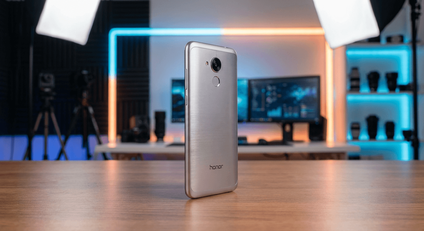 Bannière promotionnelle du Honor 5C, le smartphone compact et accessible