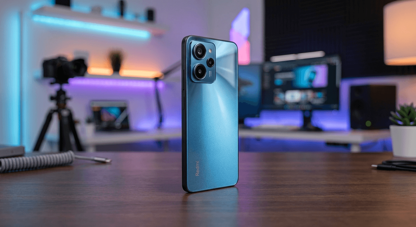 Bannière promotionnelle du Xiaomi Redmi Note 13 4G mettant en avant son design élégant
