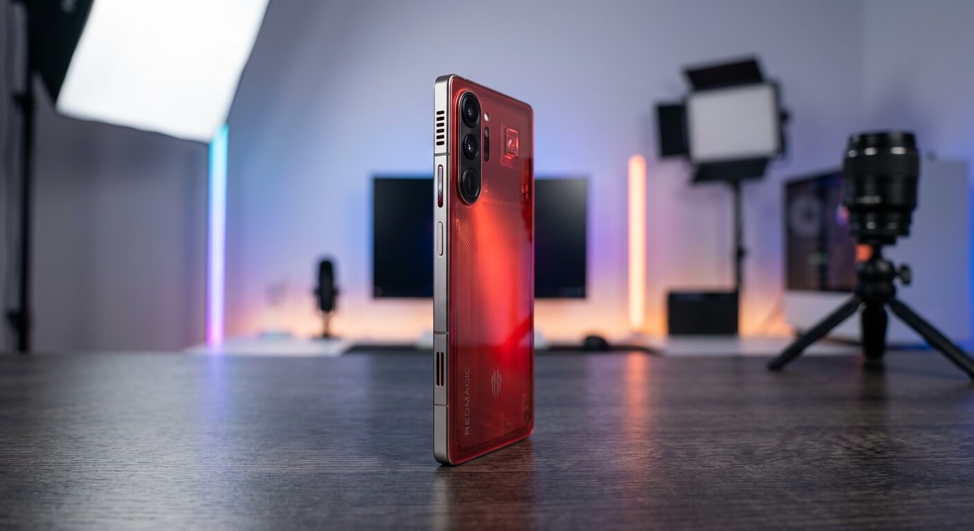 Bannière promotionnelle du Redmagic 10 Pro mettant en avant ses capacités gaming