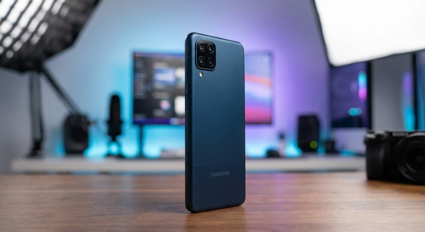 Bannière promotionnelle Samsung Galaxy A12 reconditionné