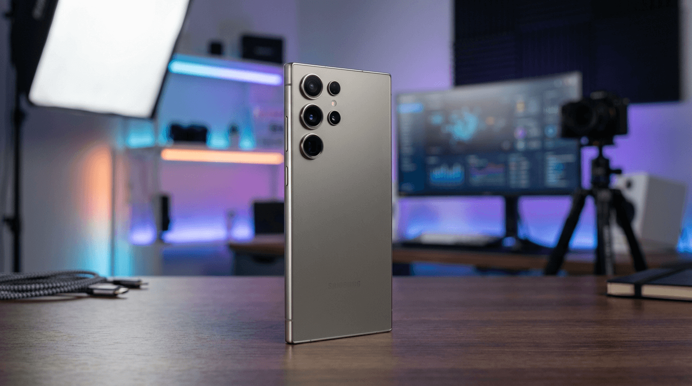 Bannière promotionnelle pour le Samsung Galaxy S25 Ultra reconditionné