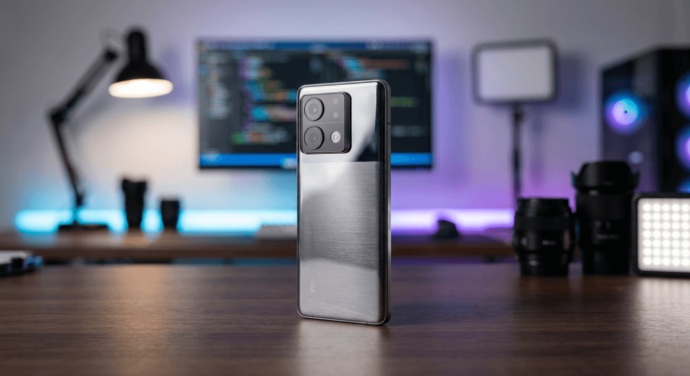 Bannière promotionnelle présentant le Xiaomi Poco F6 Pro reconditionné