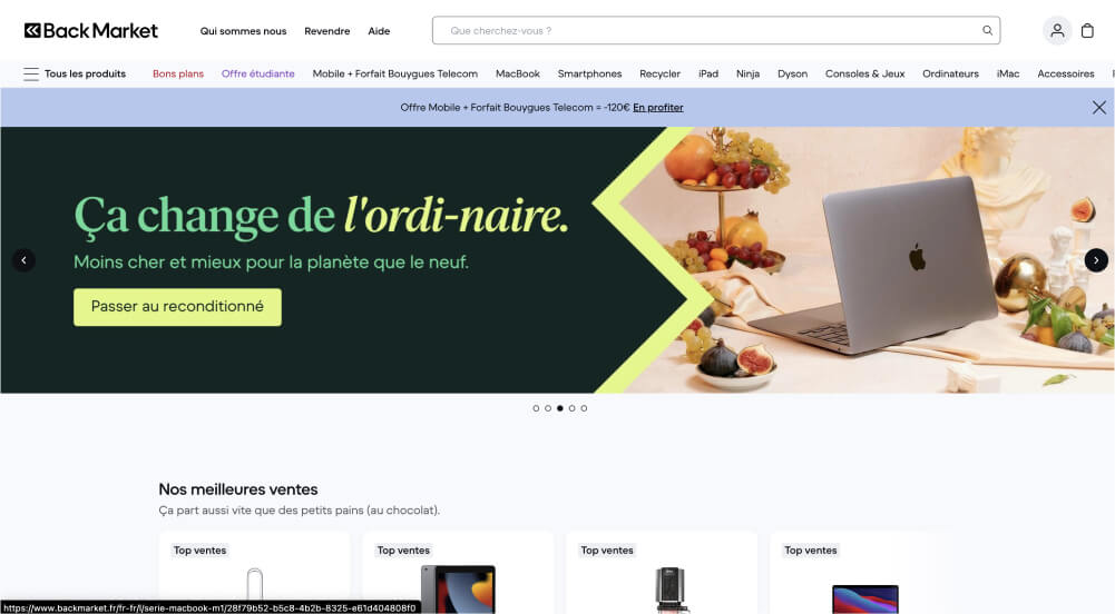 Page d'accueil de Certideal